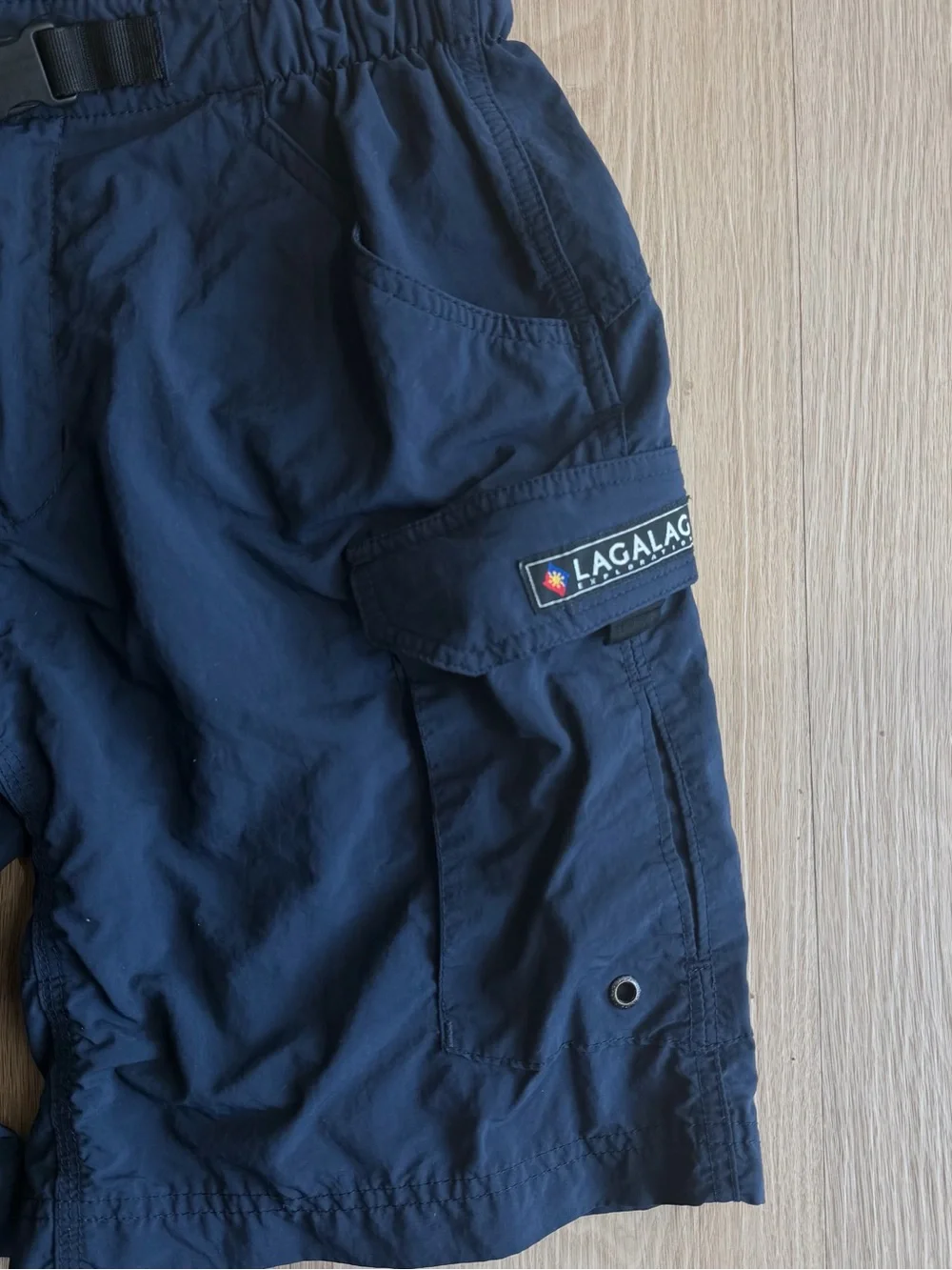 Lagalag Men’s Palaboy Navy Blue Cycling Cargo Utility Shorts Size M